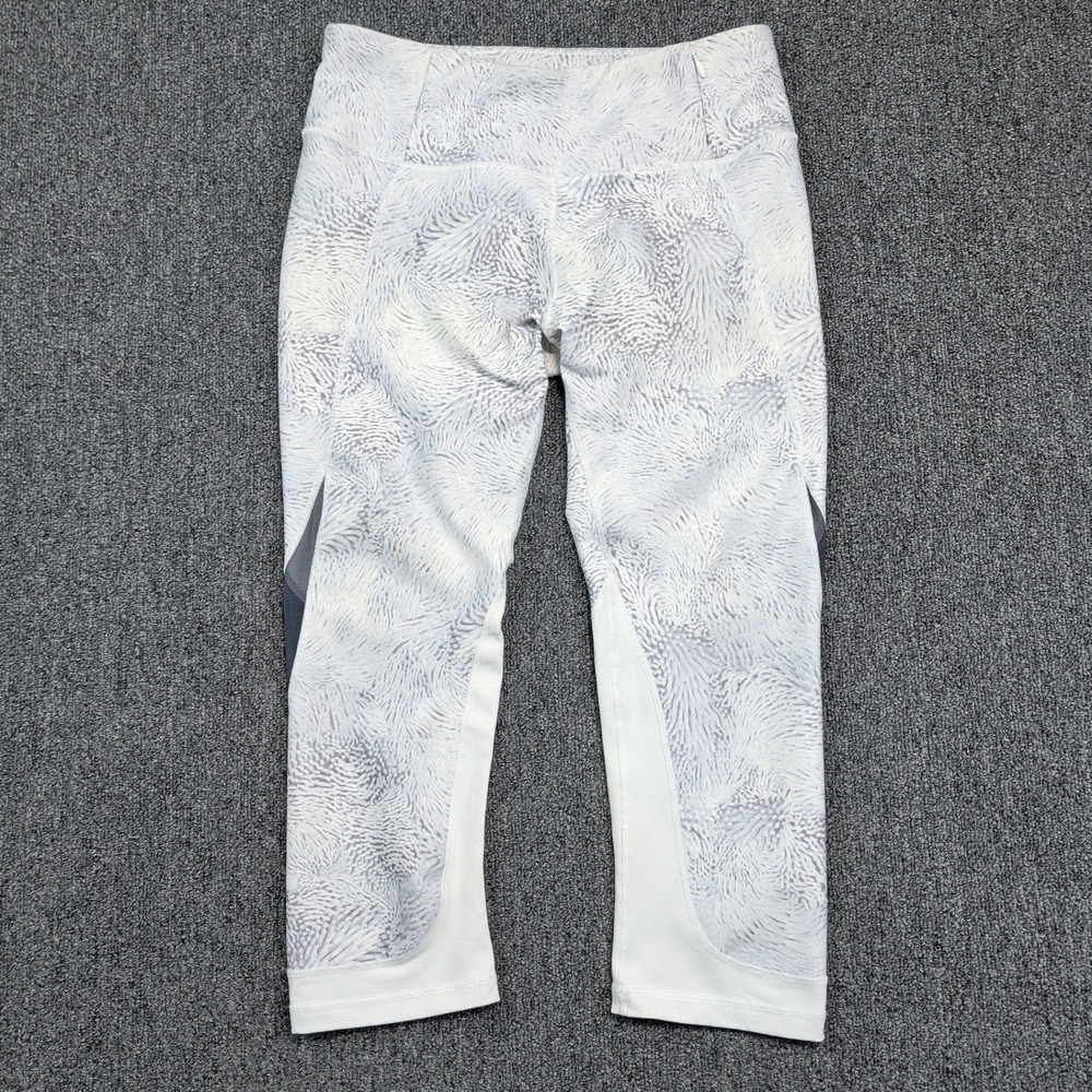 Calia Carrie Underwood Limited Edition Leggings M White Gray Mesh Crop Yoga Pant